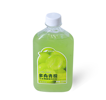 Bursting green grape;