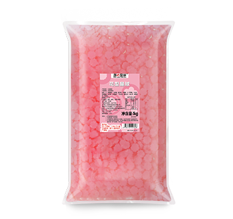 sakura shaped crystal boba