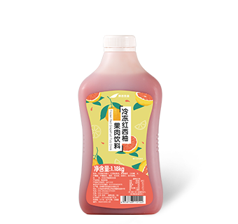 Red grapefruit flesh juice