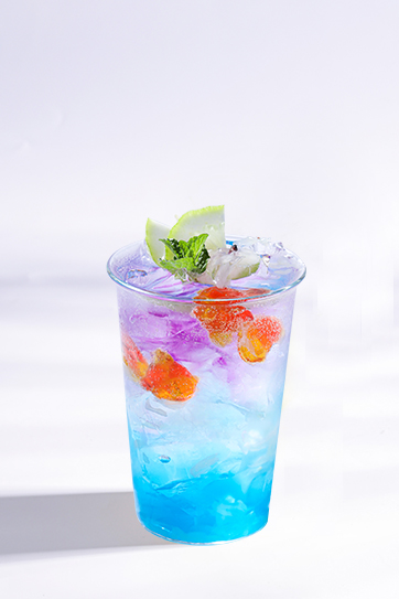 蓝桔金鱼气泡水